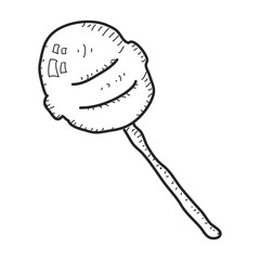 Simple doodle of a lollipop