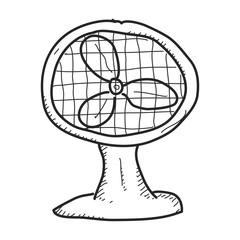 Simple doodle of a fan