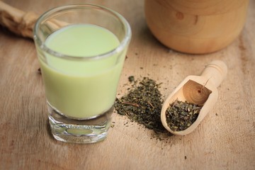 green tea soybean milk