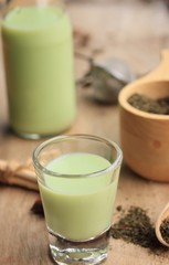 green tea soybean milk
