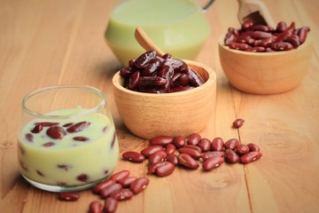 soybean milk red beans
