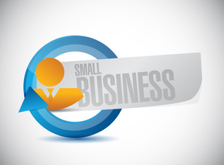 small business businessman sign concept