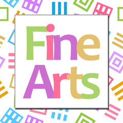 Fine Arts Colorful Squares Background 