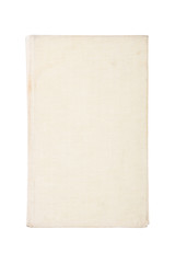 Vintage book cover isolated on white