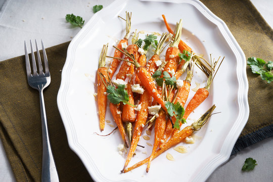 Roasted Baby Carrots Salad.