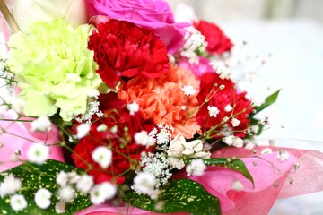 カーネーションの花束