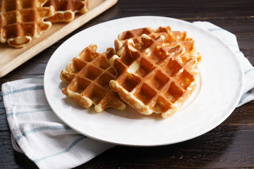 Homemade waffles