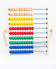 Colour wooden abacus