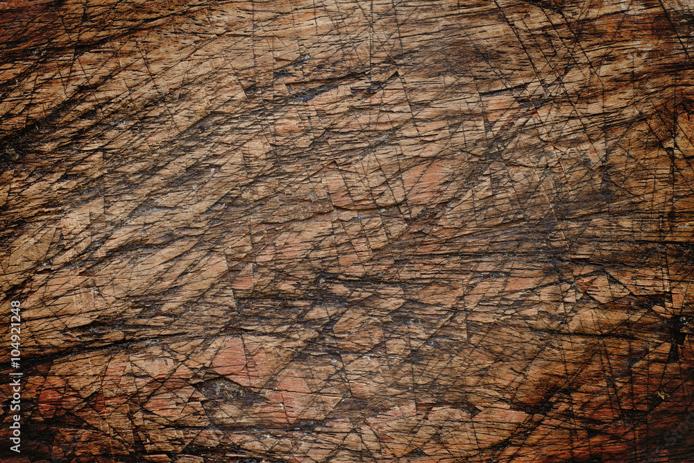 Poster Scratch on wood for pattern and background