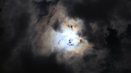 mystical reflection of the sun in water