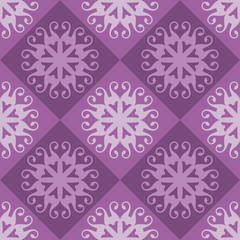 Seamless ornament pattern, abstract, purple