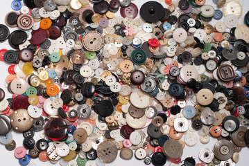 Lots of buttons scattered