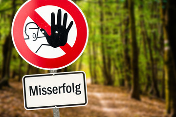 Schild 94 - Misserfolg