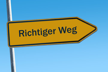 Schild 65_Richtiger Weg