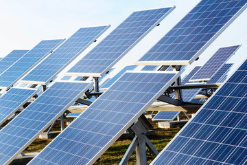 Obraz premium Solar panels field