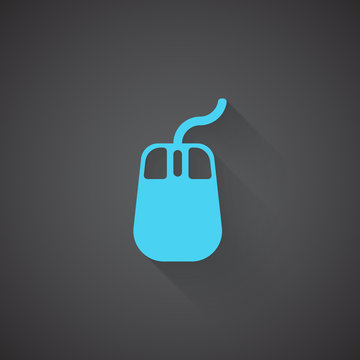 Flat Mouse web app icon on dark background