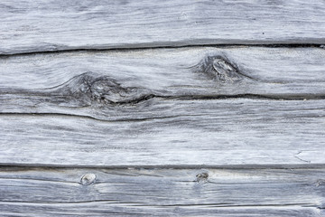Naklejka premium Old gray wood wall pattern. Wooden house texture. Estonian culture, architecture