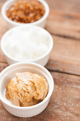 Various kinds of sugar