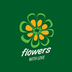 flower vector logo