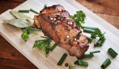 grilled beef steak