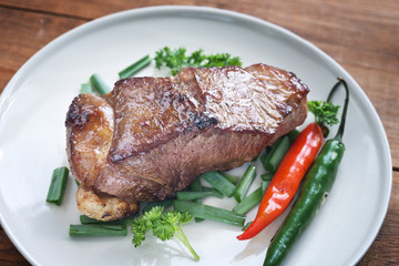 grilled beef steak