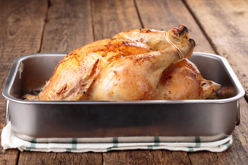 Whole roasted chicken