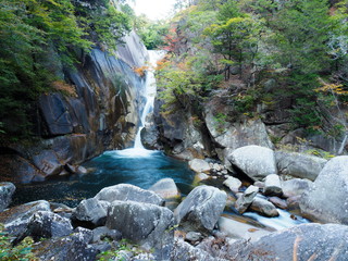 Shosenkyo Gorge in Kofu, Yamanashi, Japan