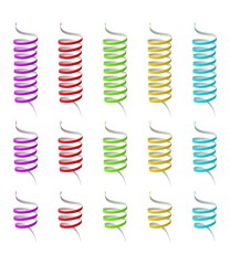 collection of spiral ribbons