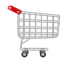 empty supermarket cart