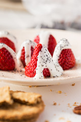 Strawberries and yogurt