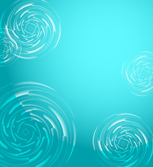 Turquoise background with delicate circles