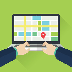 Flat GEO Location illustration