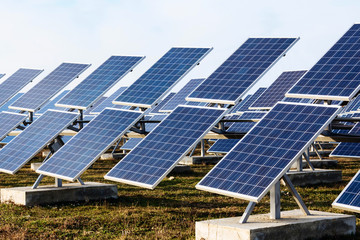 Solar panels field