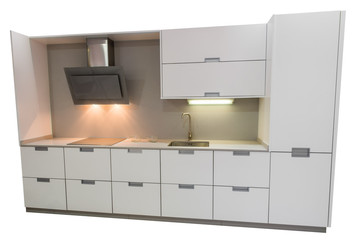 Fototapeta premium kitchen furniture isolated on a white background
