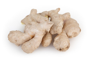 Ginger isolated on white background with clipping path