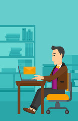 Man receiving email.