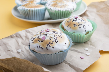 cupcakes with decorations for special day