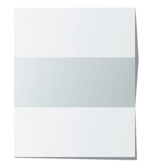Folded paper sheet. Vector illustration