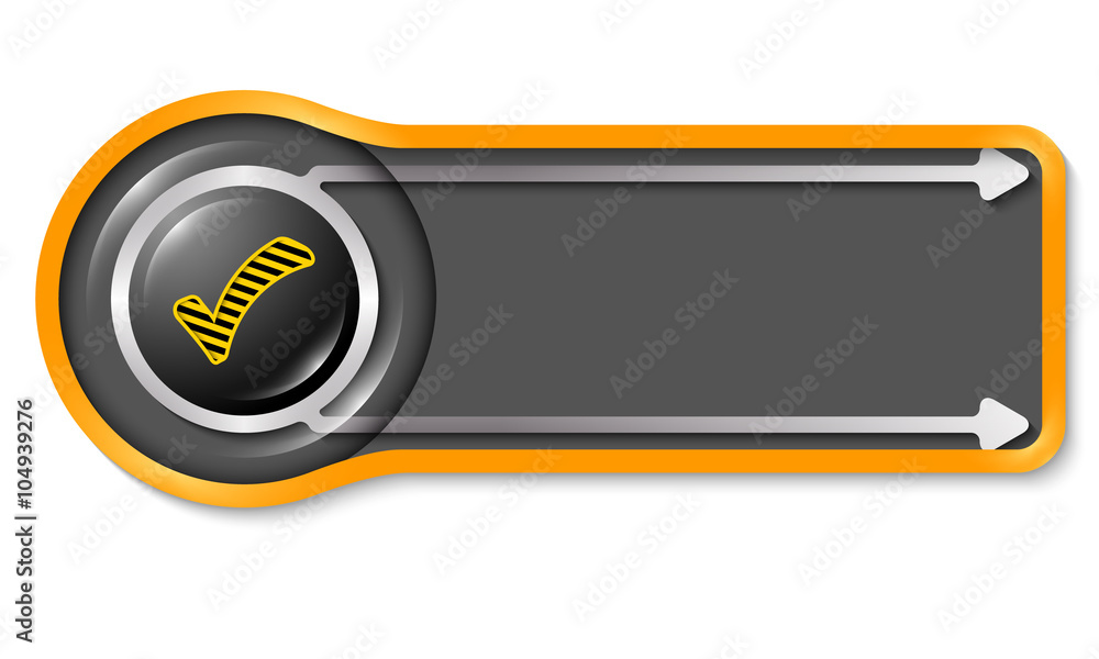 Poster vector object for your text and striped check box