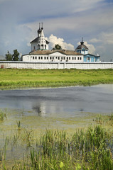 Fototapeta premium Nativity Convent in Staroe Bobrenevo. Kolomensky District. Russia