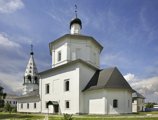 Fototapeta na wymiar Cathedral in Nativity Convent. Staroe Bobrenevo. Kolomensky District. Russia