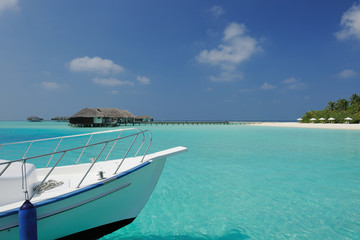Fototapeta na wymiar Beautiful beach at Maldives