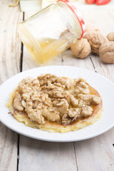 Ingredients for cooking torrijas