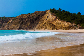 Algarve beach.  The coast of the Algarve