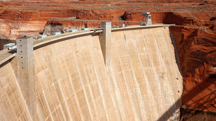 Glen Canyon Dam in Page, Arizona