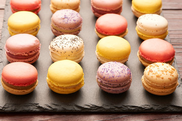 French delicious dessert macaroons