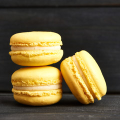 French delicious dessert macaroons