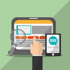 Shopping online  design 