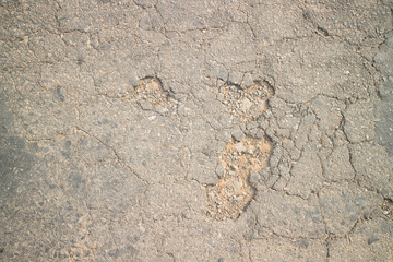 damaged road