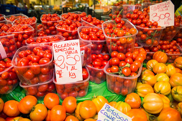 Tomatoes for Sale at an Italian Market